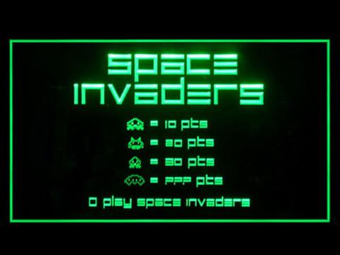 Space Invaders LED Neon Sign